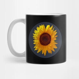 Sunflower Yellow Flower Circle Frame Mug